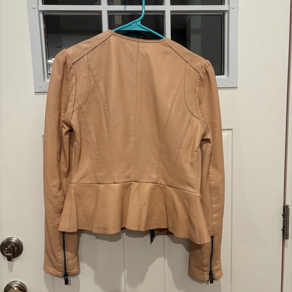 Black Rivet Genuine Leather Jacket - Picture 2 of 7